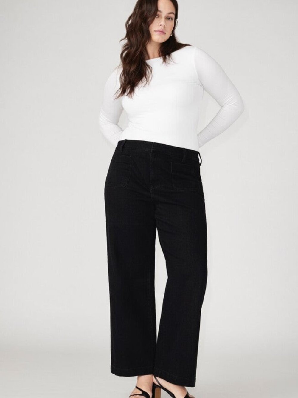 Eloquii Black Trouser Jeans